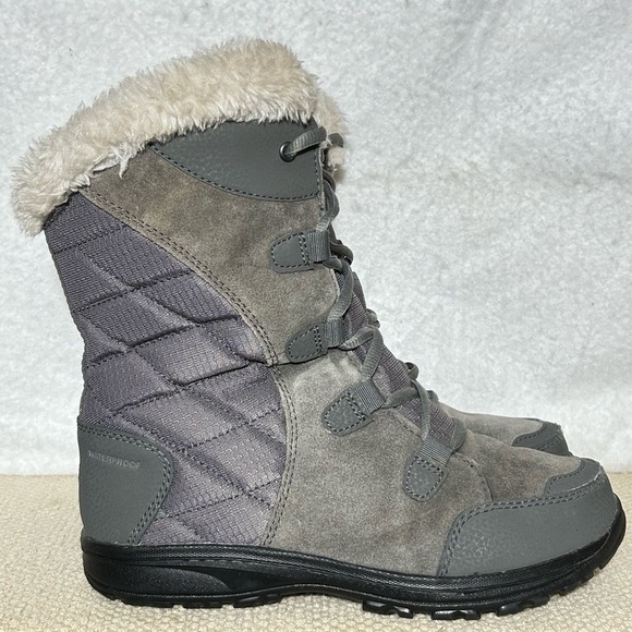 Columbia Shoes - Columbia Womens Ice Maiden lI Grey Winter 200g Insulated Snow Boots Size US 7